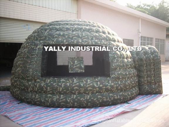 Camouflage inflatable tent igloo military dome