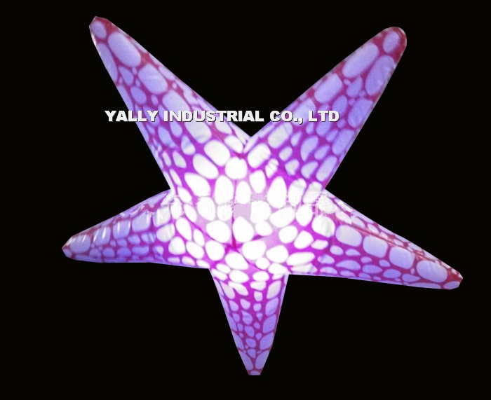 inflatable starfish shape LED lamp lighting for decoration