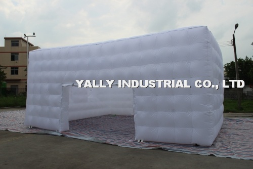 Cube double layers air building inflatable tent