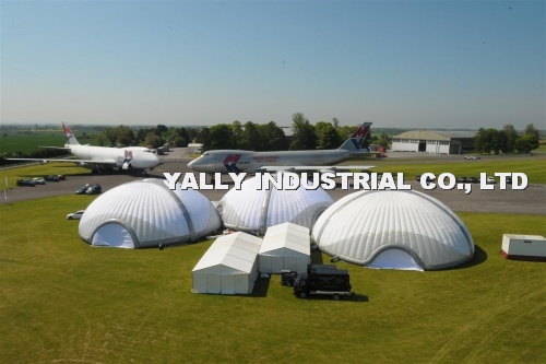 Large lawn dome tent air wall building