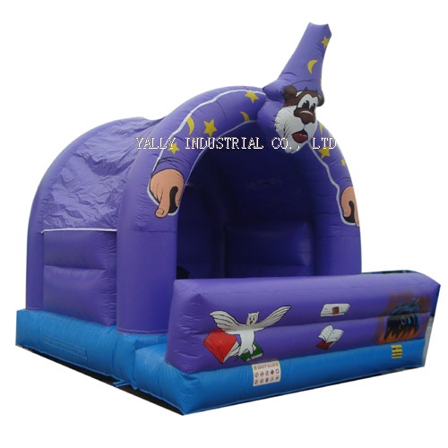 purple circus inflatable bouncy house