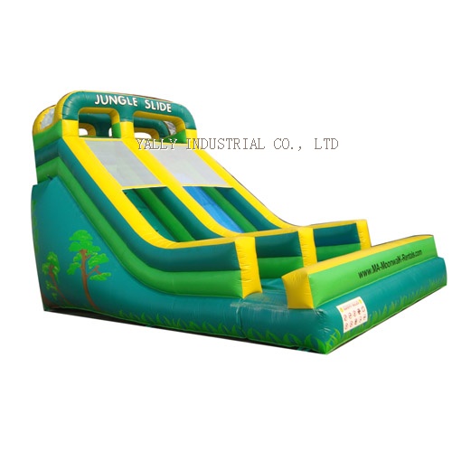 Jungle inflatable slide