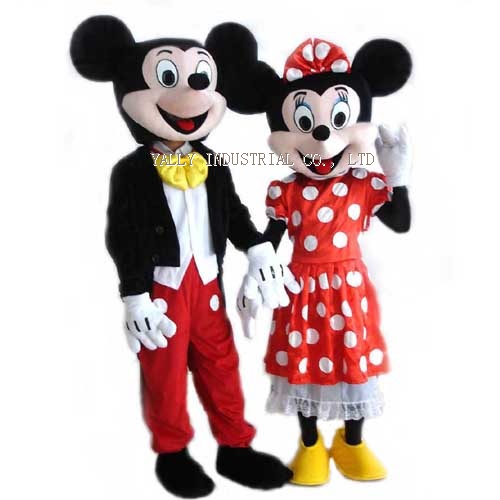 Mickey and Minnie Disney mascot costume