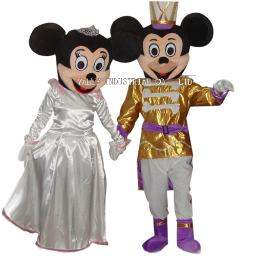 Mickey and minnie Weddding Disney Mascot Costumes