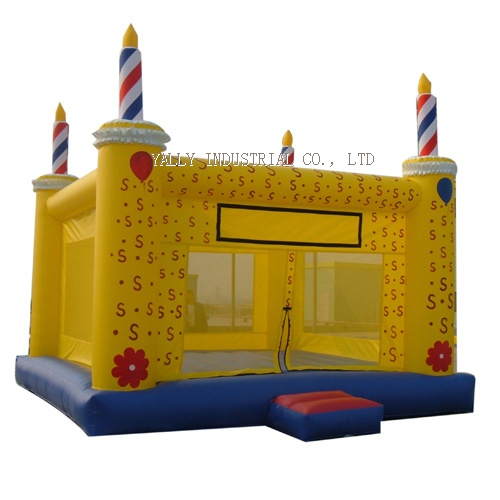 birthday cake mookwalk /inflatable castle combo