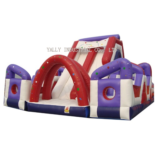 inflatable slide & obstacle course