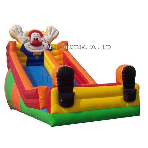 rednose clown inflatable slide / happy circus inflatable slide