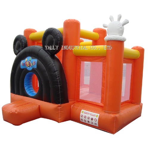 party bouncers inflatable jump house orange