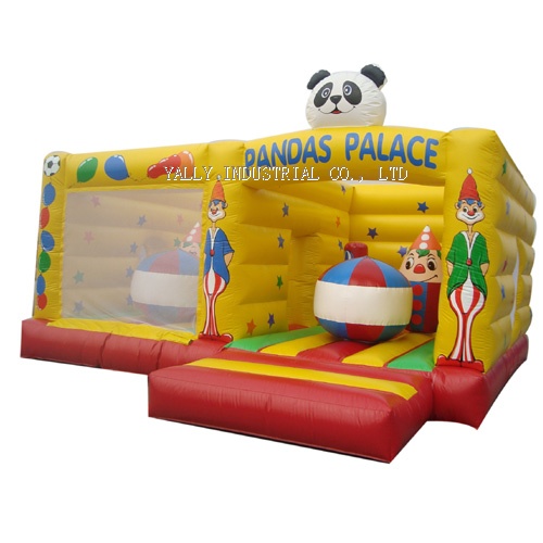 pandas palace inflatable combo bouncy house