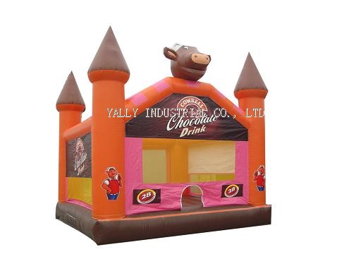 chocolate drink inflatable castle house