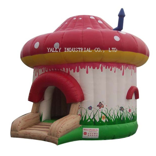 Red Mushroom inflatable moonwalk