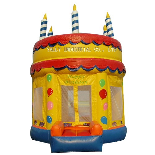 birthday cake inflatable moonwalk