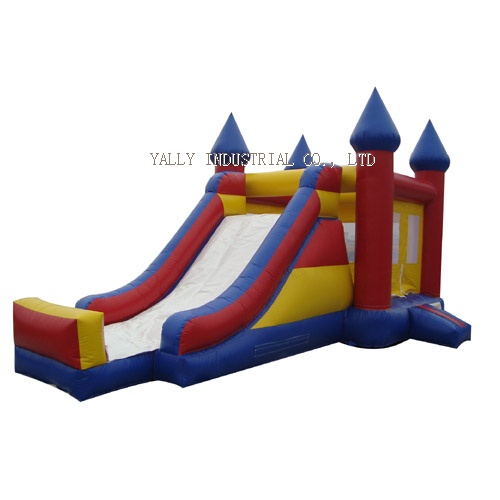 red inflatable castle & combo