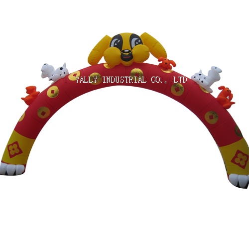 inflatable arches little dog model archway