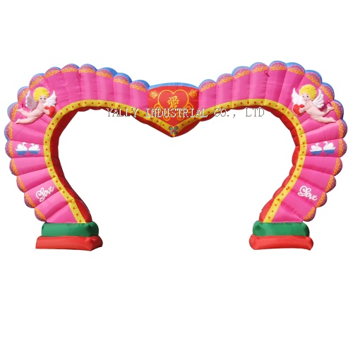 inflatable wedding party archway heart shape arch