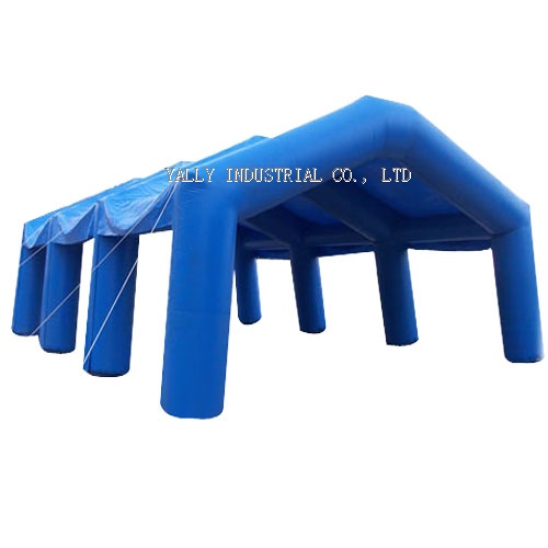 Gigantic  blue inflatable structure tents for Paintball games