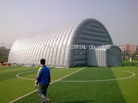 large Gray portable inflatable warehouse tent|garage tent|tunnel tent| sport hall tent