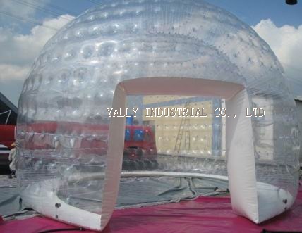 transparent PVC inflatable Dome tent for Lawn camping