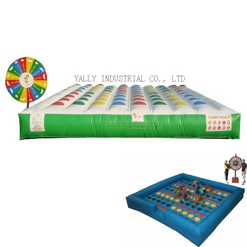 inflatable interactive Mega Twister game