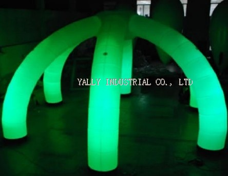 Mobile inflatable decoration light archway