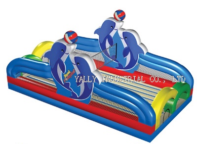 inflatable beach volleyball court