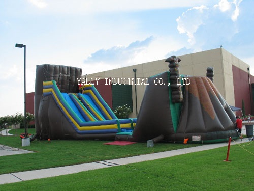 Zip Line Obstacle course inflatable for event party rental