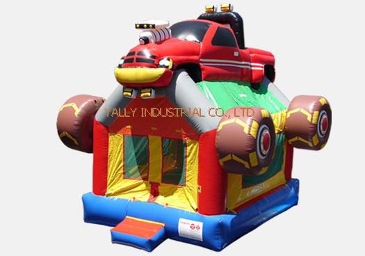 Monster Truck cheap kids inflatable bouncy house for carnival