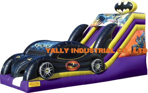 cool black car for batman inflatable slide for kids