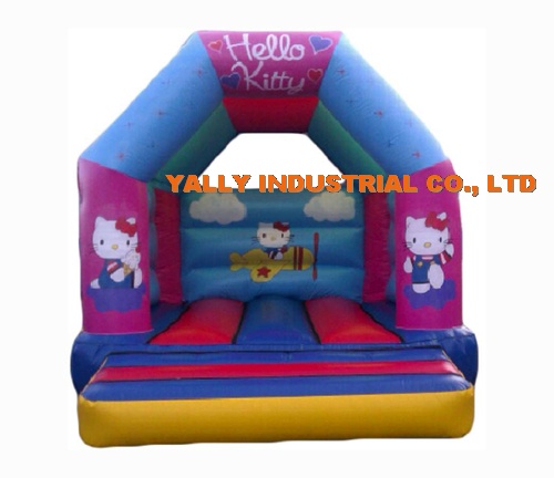 cheap lovely hello kitty inflatable bouncy house for kids party rental