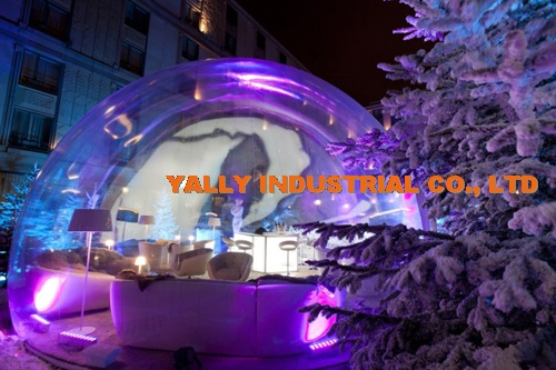 huge size inflatable bubble snow globe portable bar dome