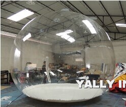 huge clear Christmas inflatable bubble dome for car show advertising