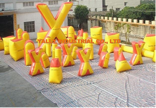 inflatable paintball field bunkers for backyard paintball games