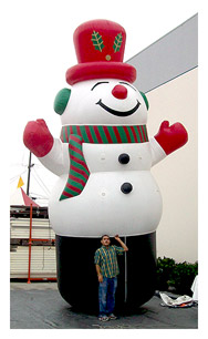 6m blow up snowman