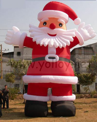 Happy inflatable santa