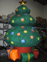 Fat inflatable Xmas tree