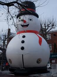 the snowman inflatable
