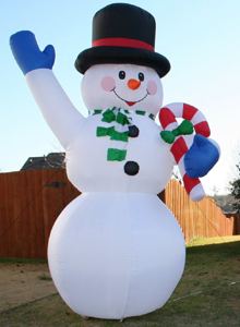 Xmas inflatable snowman