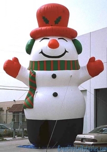 inflatable snowman