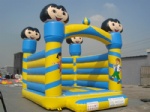 Inflatable bouncer Dora the explorer moonwalks in blue