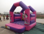 bouncy castle pink princess story kids moonwalk