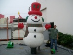 giant inflatable blow up snowman outdoor decoration