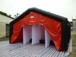 inflatable outdoor shower tent decontamination