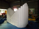 Inflatable Ingot shape Exhibition Clamshell building dome