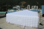 Huge tent for garden party events wedding colorful lighting Square bubble tents