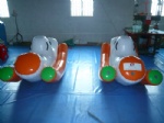 Inflatable water teetor totter for kids pool games