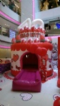 Kitty cake moonwalk house inflatable building