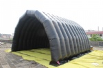 Movable stage tent inflatable double layer cover