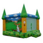forest / jungle inflatable castle
