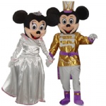 Mickey and minnie Weddding Disney Mascot Costumes
