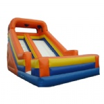 orange inflatable slide